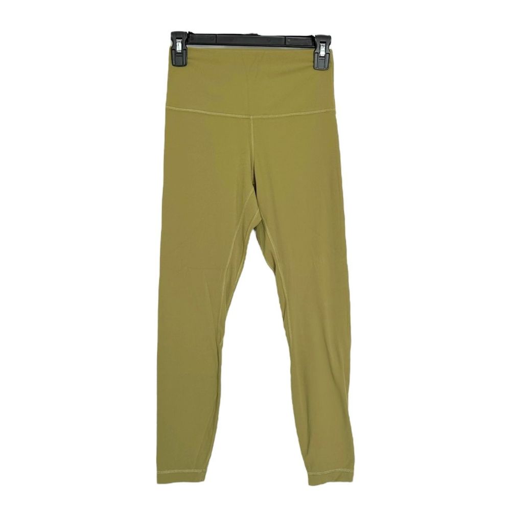 Olive Green Women's High-Waisted Leggings